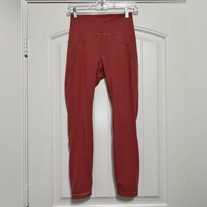 Lululemon Unlimit High-Rise Tight 25" *Keyhole in Brier Rose Size 6
